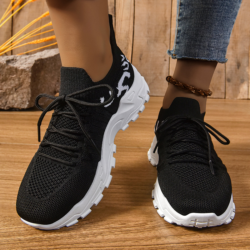 New cross-border large-sized casual shoes for women, breathable mesh shoes, soft-soled sports shoes, fashionable and versatile women's shoes Specification drawing