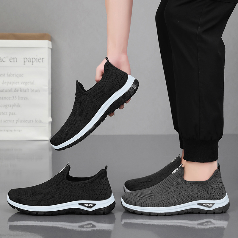 New spring casual sports shoes for men, breathable, men's one-step shoes, cross-border bagged temu consignment Application Scenario