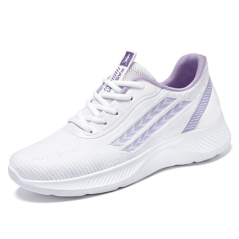 Spring new breathable casual sports single shoes for women, factory wholesale of large-sized Korean version height-increasing mesh shoes for women Item Picture