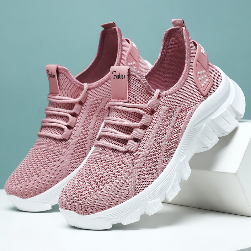Women's casual shoes, breathable mesh shoes with soft soles, comfortable and not tiring to the feet. Women's single shoes, summer shoes, cross-border consignment full figure