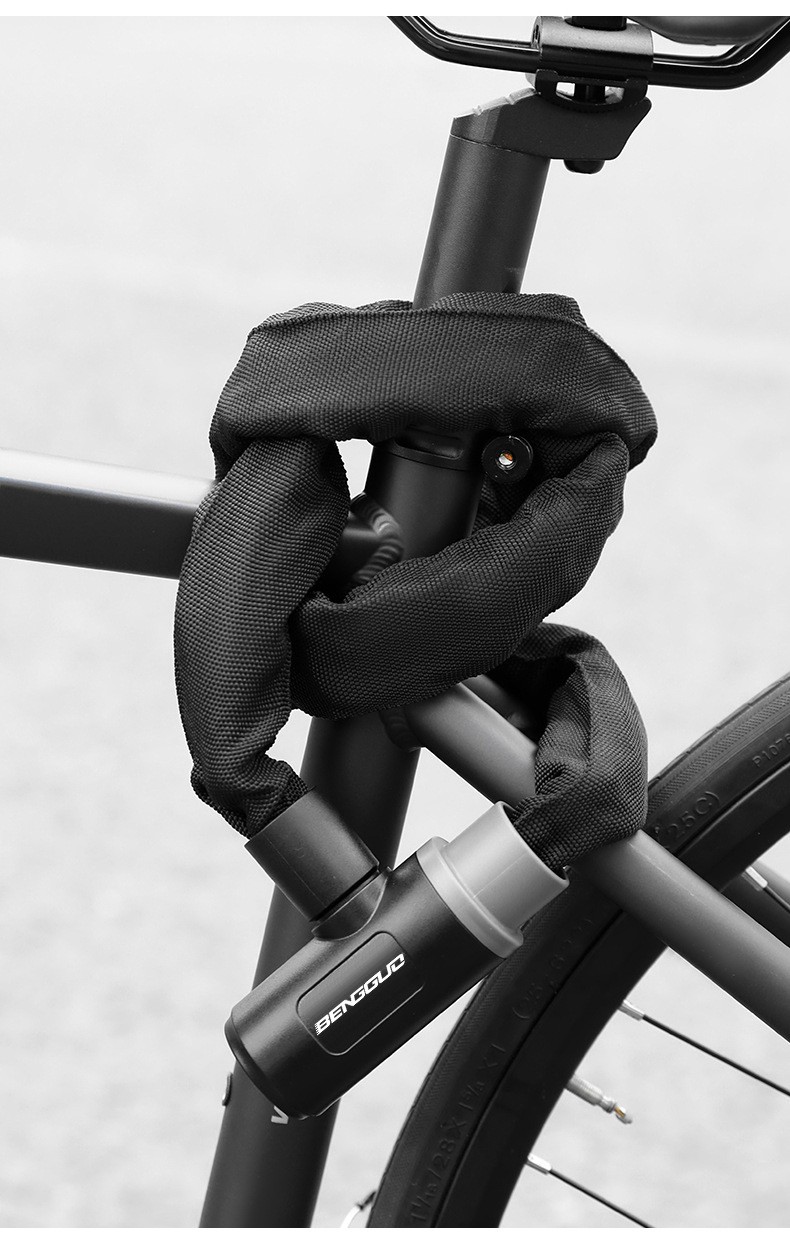BG-6215 Bicycle key Chain lock, bicycle electric motorcycle chain key lock, mountain bike chain lock, anti-theft lock pic 9