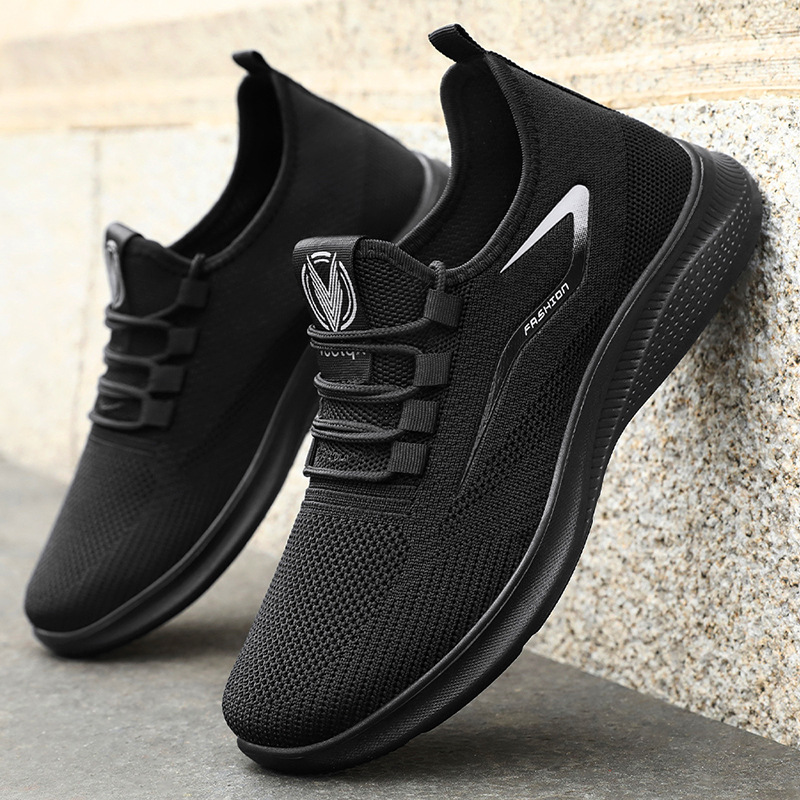 Cross-border bestsellers of men's single shoes, spring collection of casual running shoes, polyurethane breathable sports shoes for men details Picture