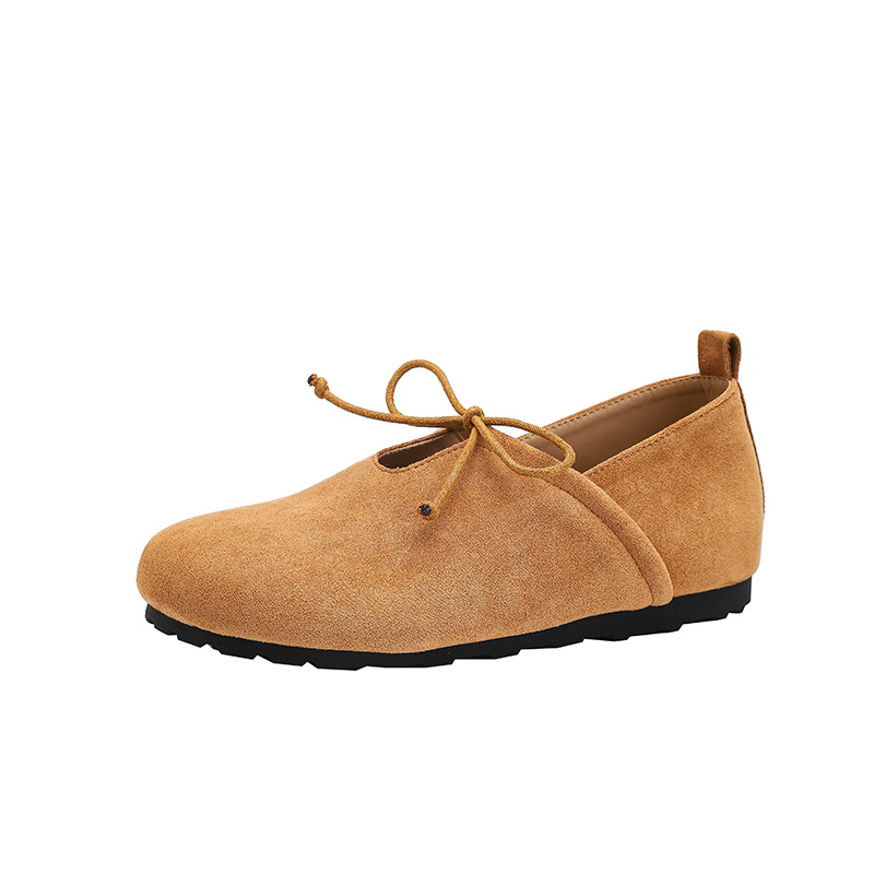 Casual flat, full-bag Burken shoes for women, new Spring and Autumn 2024 collection, retro and versatile, soft-soled, one-step lazy shoes Item Picture