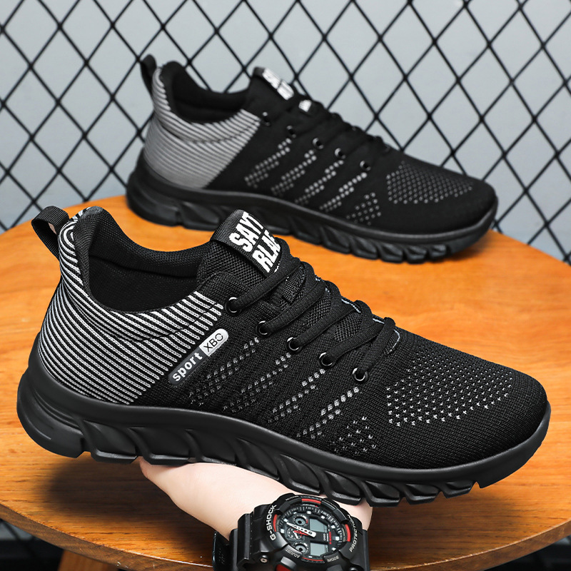 Men's sports shoes, breathable and non-smelly, mesh shoes, soft-soled comfortable running shoes, classic and versatile casual shoes, single shoes full figure