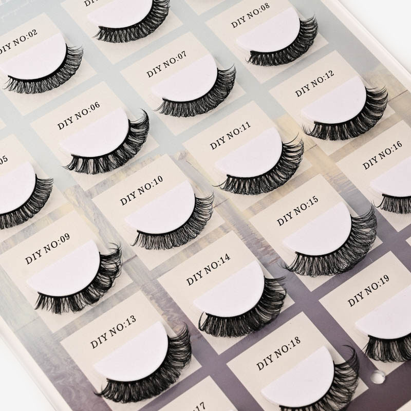 假睫毛/磁吸睫毛/睫毛/美睫/免胶水假睫毛白底实物图