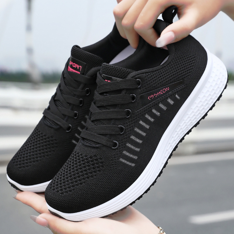 Women's walking shoes, versatile women's single shoes, breathable mesh shoes, shoes for middle-aged and elderly mothers, soft-soled shoes that don't cause foot fatigue, casual shoes Specification drawing