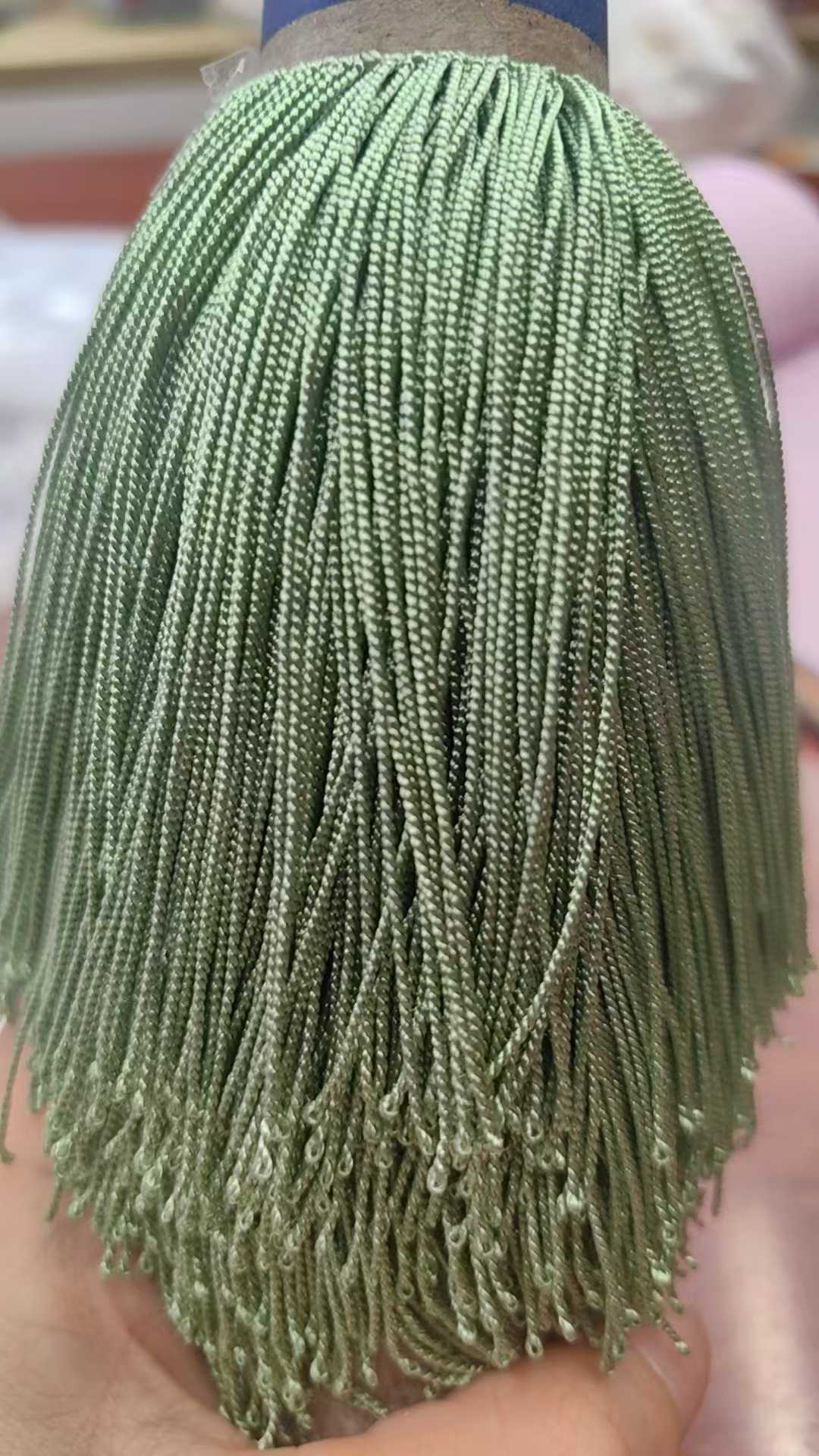 Woven coil jewelry, pure handmade DIY accessory, fake pull ring, dark green Chinese style Woven coil jewelry, pure handmade DIY accessory, fake pull ring, dark green Chinese style