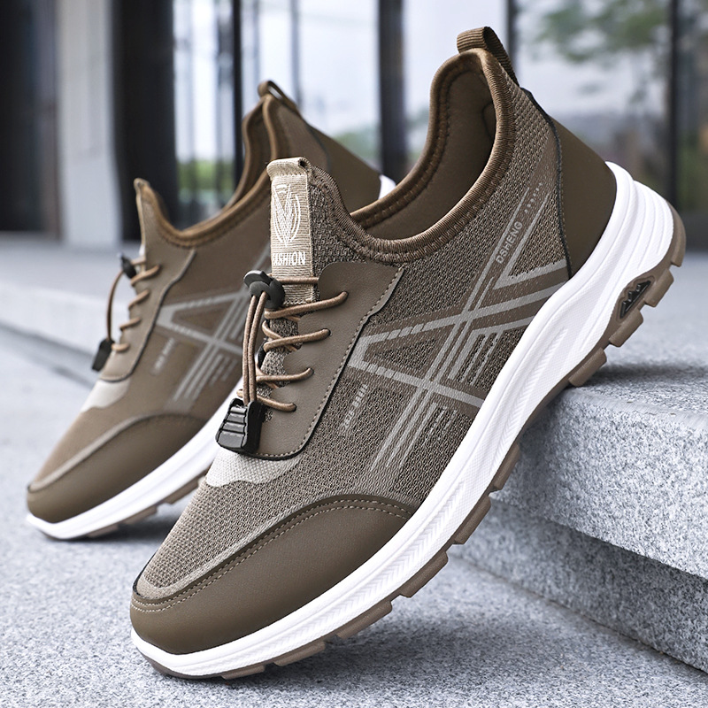 New men's sports shoes, single shoes, breathable and non-smelly, mesh shoes, soft-soled comfortable running shoes, lightweight shoes for men details Picture