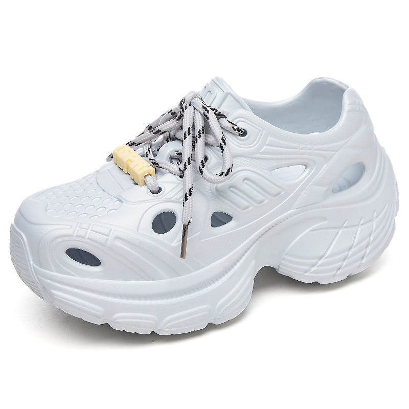 Women's summer thick-soled croats, EVA soft-soled casual shoes, fashionable height-increasing shoes, breathable and non-stuffy casual shoes Item Picture