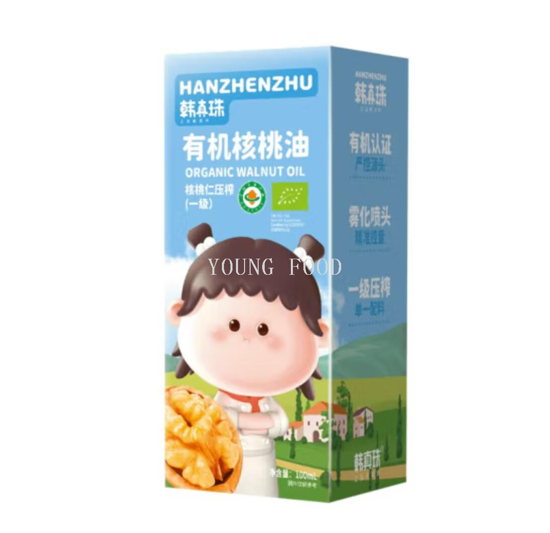 Free shipping! Han Zhenzhu First-Grade Pressed Organic Walnut Oil, a carefully selected nutritional seasoning for mountain walnuts, 100ml pic 8