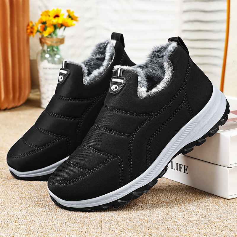 Women's cotton shoes, cross-border large-sized snow boots, fleece and thickened cotton boots, cold-proof and warm short boots, one-foot women's boots Application Scenario