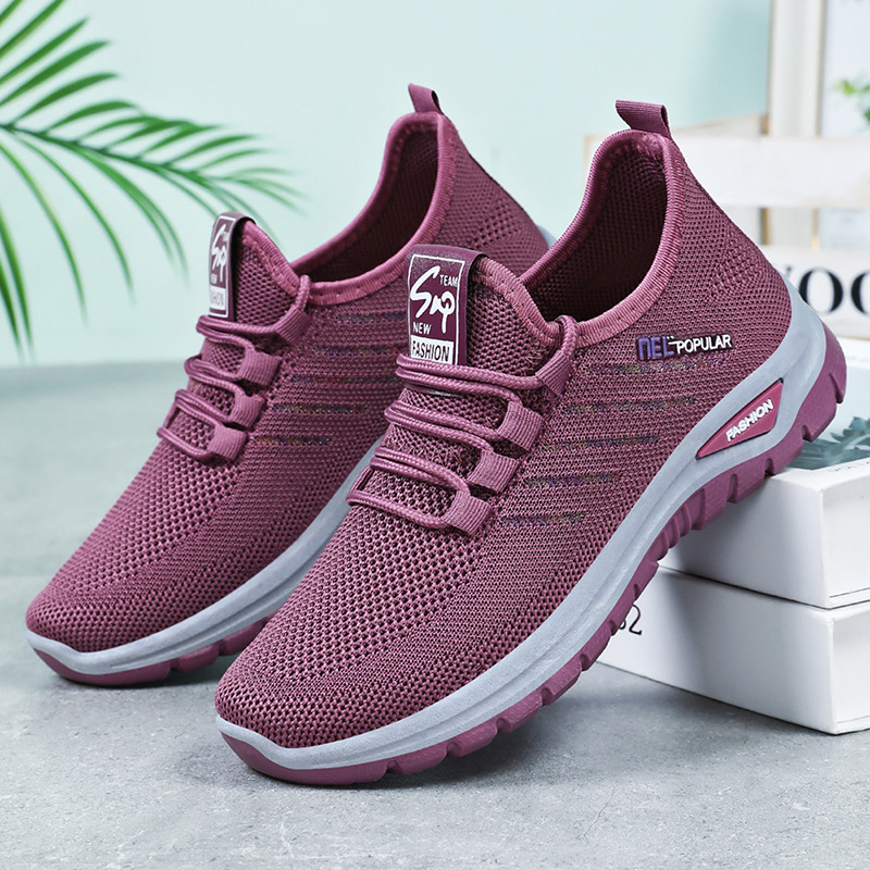 TEMU women's shoes Cross-border casual shoes solid color versatile mom shoes unisex single shoes Private domain gift shoes full figure