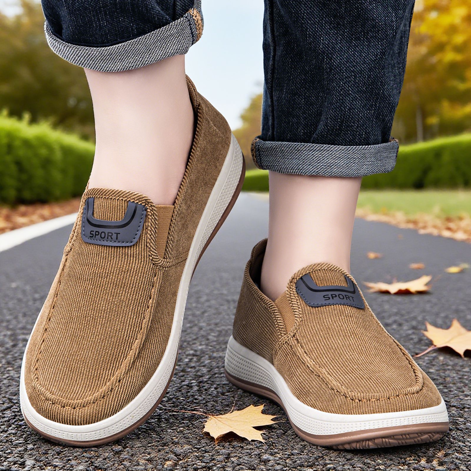 Men's casual shoes, one-step lazy shoes, versatile single shoes, soft-soled woven shoes, shallow men's shoes, breathable mesh shoes Specification drawing