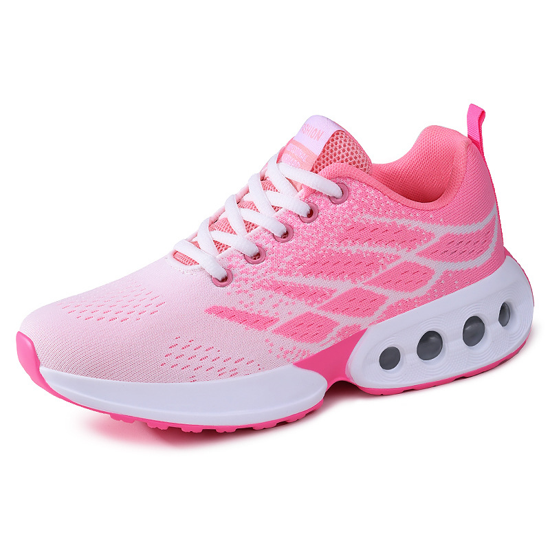 Women's shoes, women's sports single shoes, new soft-soled comfortable air-cushioned shoes, breathable single shoes, cross-border oversized running shoes Item Picture