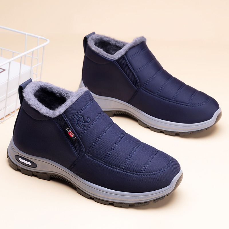 Men's winter warm cotton shoes, cross-border large-sized export cotton boots, TEMU snow boots with fleece and thickened, couple short boots Application Scenario