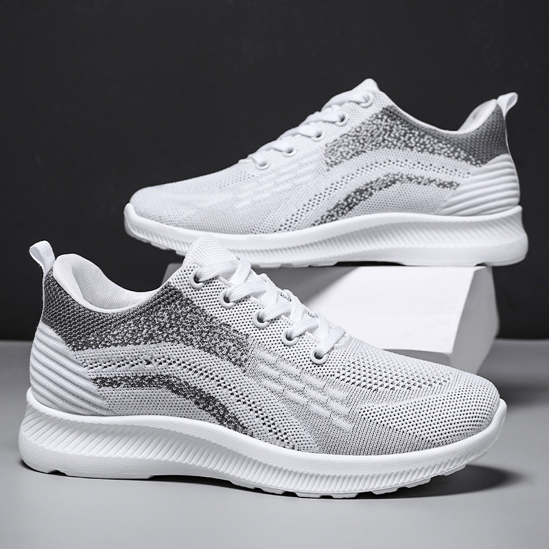 Spring men's shoes new casual single shoes manufacturer wholesale Feizhi breathable sports shoes Korean version lace-up consignment full figure