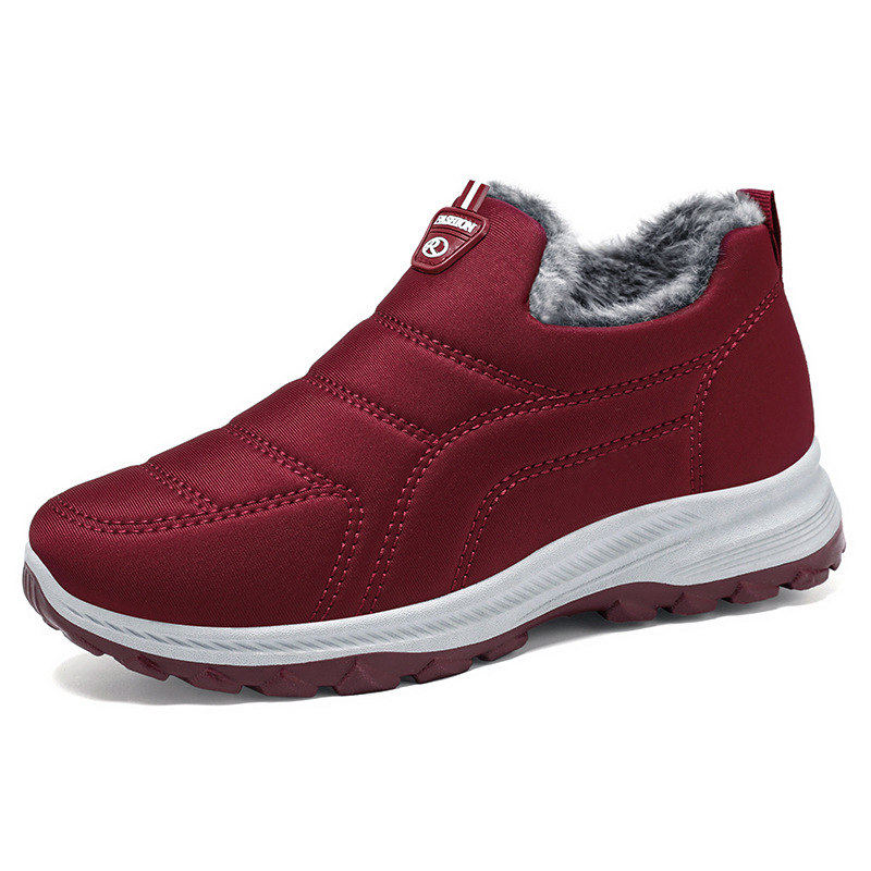 Women's cotton shoes, cross-border large-sized snow boots, fleece and thickened cotton boots, cold-proof and warm short boots, one-foot women's boots Item Picture