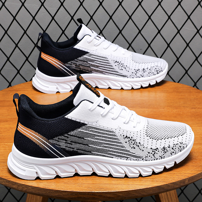 sneakers for men's spring new style foreign trade men's shoes, lace-up running shoes, fashionable and trendy sports shoes for men Specification drawing
