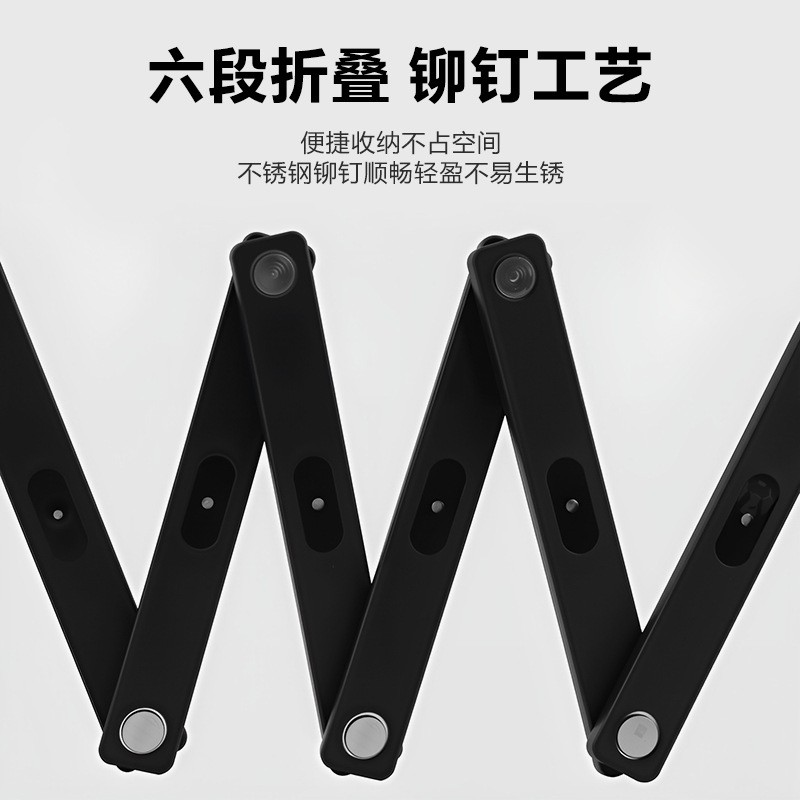BG-0529 Six-section folding lock, bicycle folding lock, anti-theft joint lock, bicycle lock, riding equipment, electric motorcycle chain lock Item Picture