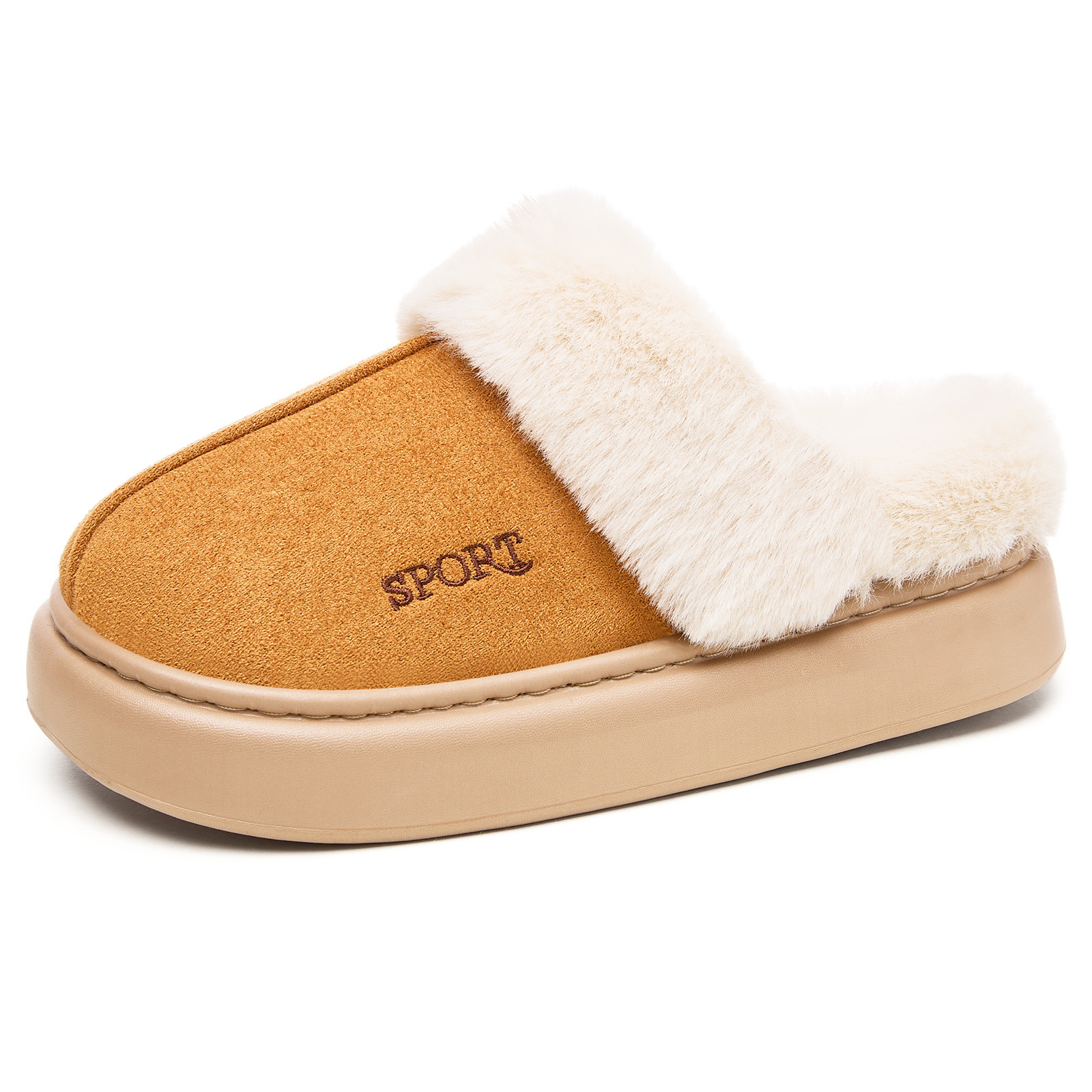 New women's shoes: fleece and thickened women's cotton boots, versatile short boots, oversized cross-border, one-foot women's cotton boots Item Picture