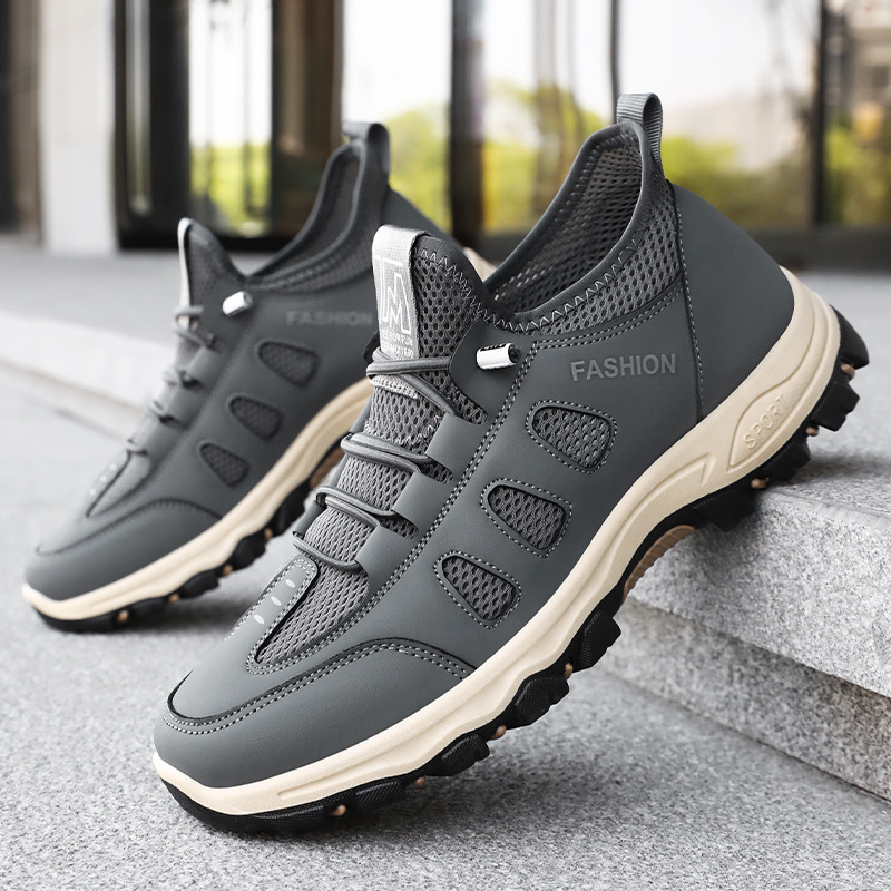Men's shoes, sports shoes, breathable mesh shoes, soft-soled, comfortable and casual shoes, fashionable and versatile men's singles shoes, non-smelly feet, dad shoes details Picture
