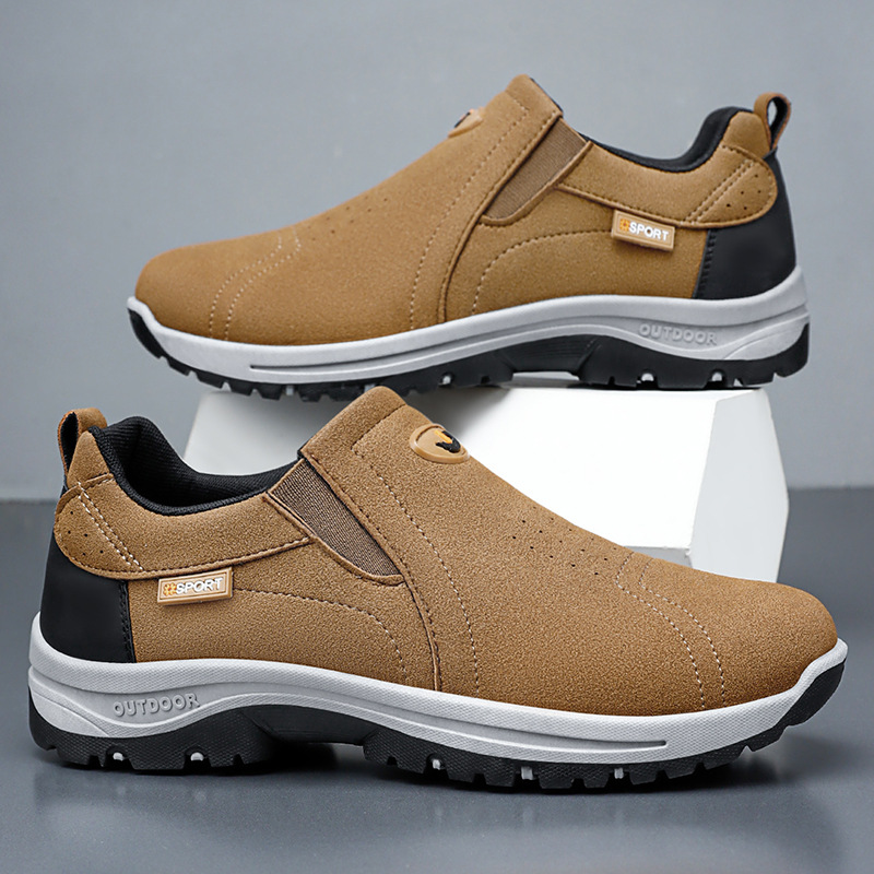 Men's sports shoes, large-sized breathable and non-smelly, single shoes, soft-soled walking shoes, one-step men's shoes, versatile casual shoes full figure