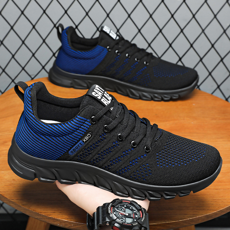 Men's sports shoes, breathable and non-smelly, mesh shoes, soft-soled comfortable running shoes, classic and versatile casual shoes, single shoes details Picture