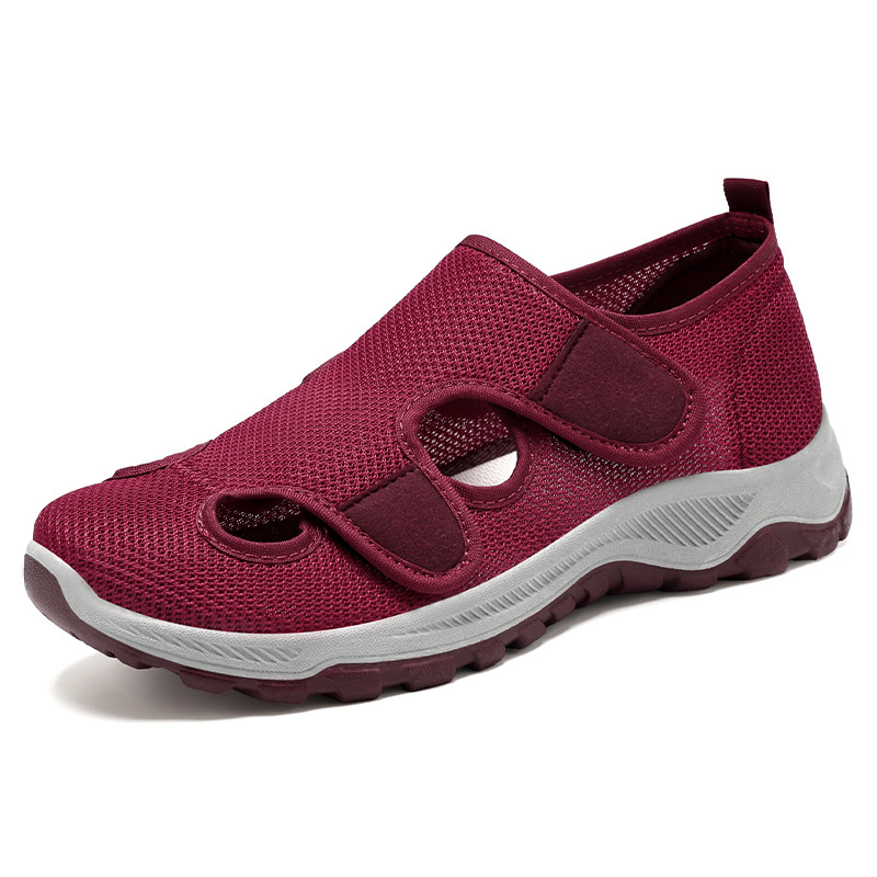 Summer women's shoes with soft soles that don't cause foot fatigue, mom's shoes, convenient Velcro shoes for the elderly, and walking shoes for middle-aged and elderly people Item Picture