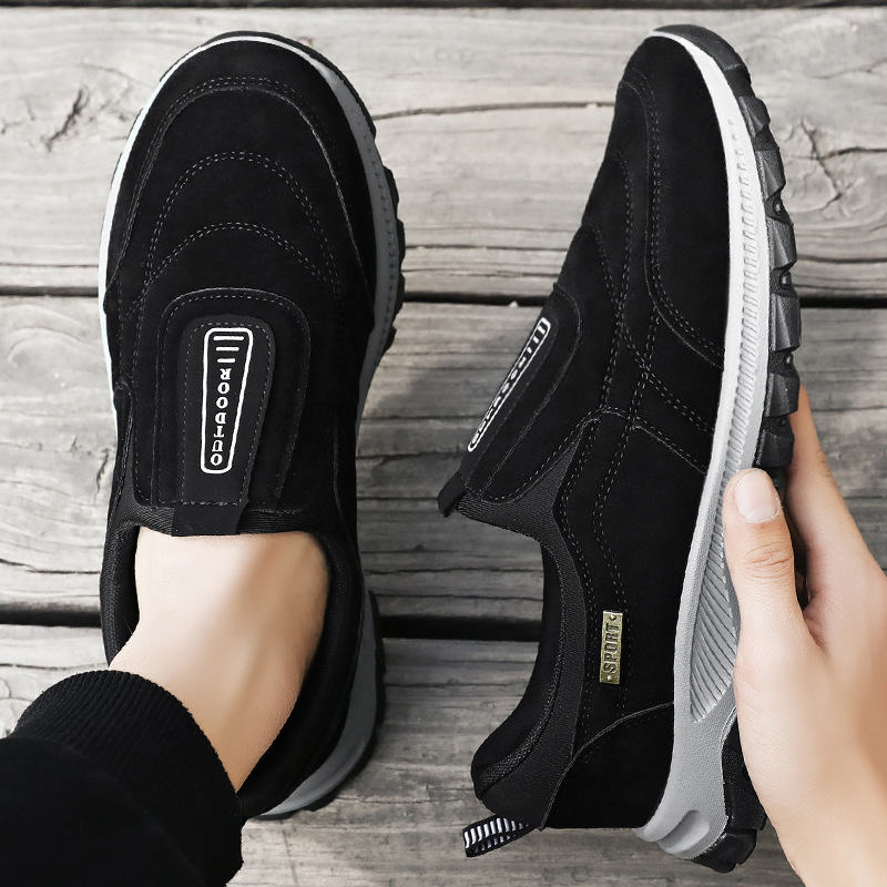 Men's casual shoes, cross-border trade men's shoes, breathable and odorless, single shoes for one foot, dad's shoes, versatile men's shoes Specification drawing