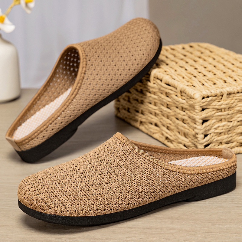 New women's casual shoes, semi-slippers, breathable and non-stuffy, cool slippers, one-step lazy shoes, simple and versatile single shoes Application Scenario