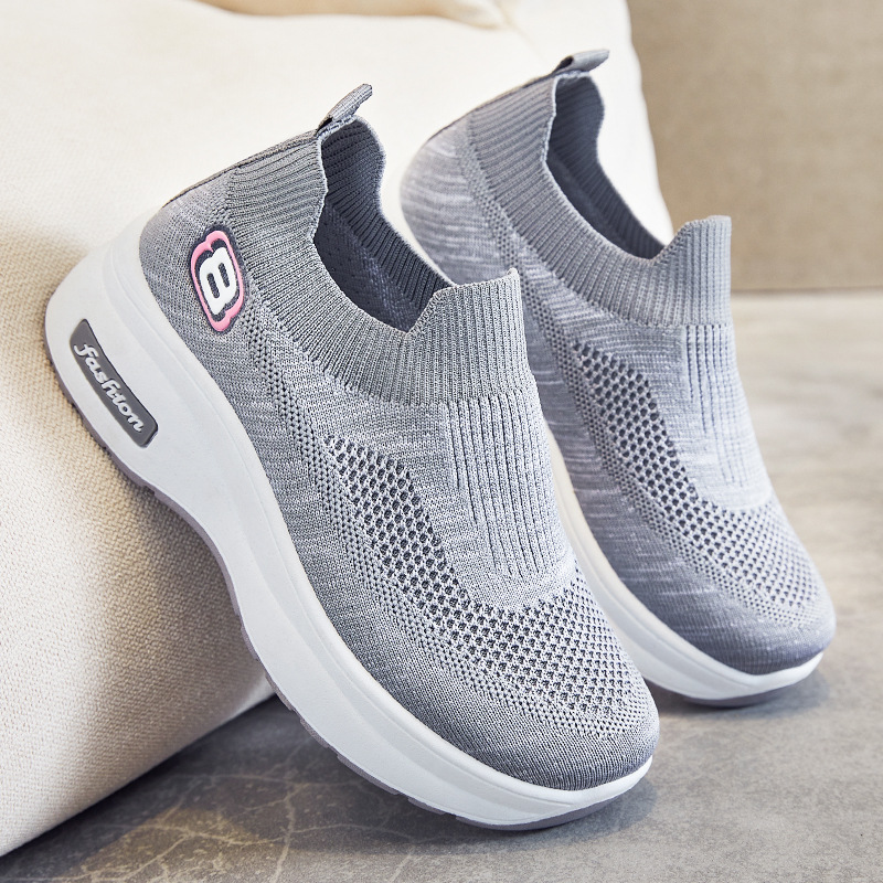 Women's cross-border women's shoes, foreign trade thick-soled women's casual shoes, European and American style shoes, insole height-increasing single shoes Specification drawing