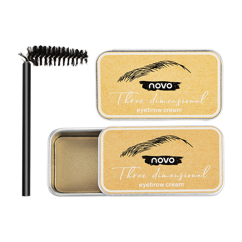 Cross-border makeup NOVO three-dimensional Eyebrow Shaping and Setting Cream is waterproof, sweat-proof, transparent and colorless, with eyebrow raincoat and setting cream Item Picture