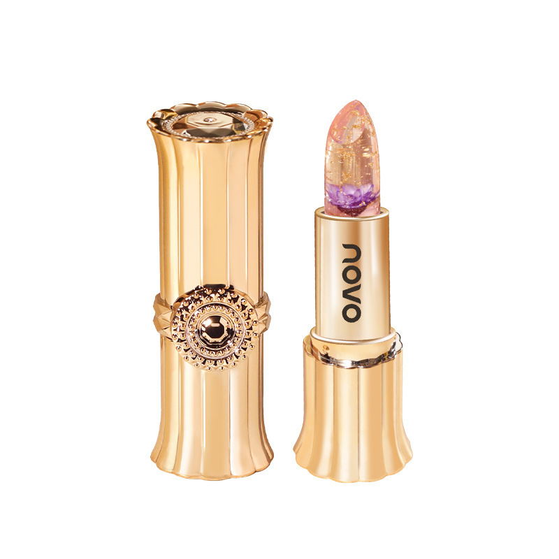 NOVO Flower Jelly Thermochromic Lip Balm Non-stick Cup, non-fading, Moisturizing and hydrating, natural complexion whitening color-changing lipstick Item Picture