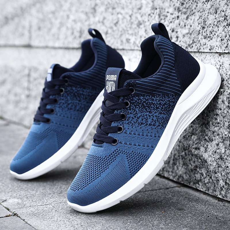 New men's shoes for foreign trade, wholesale casual breathable running shoes, trendy sneakers, men's sports shoes full figure