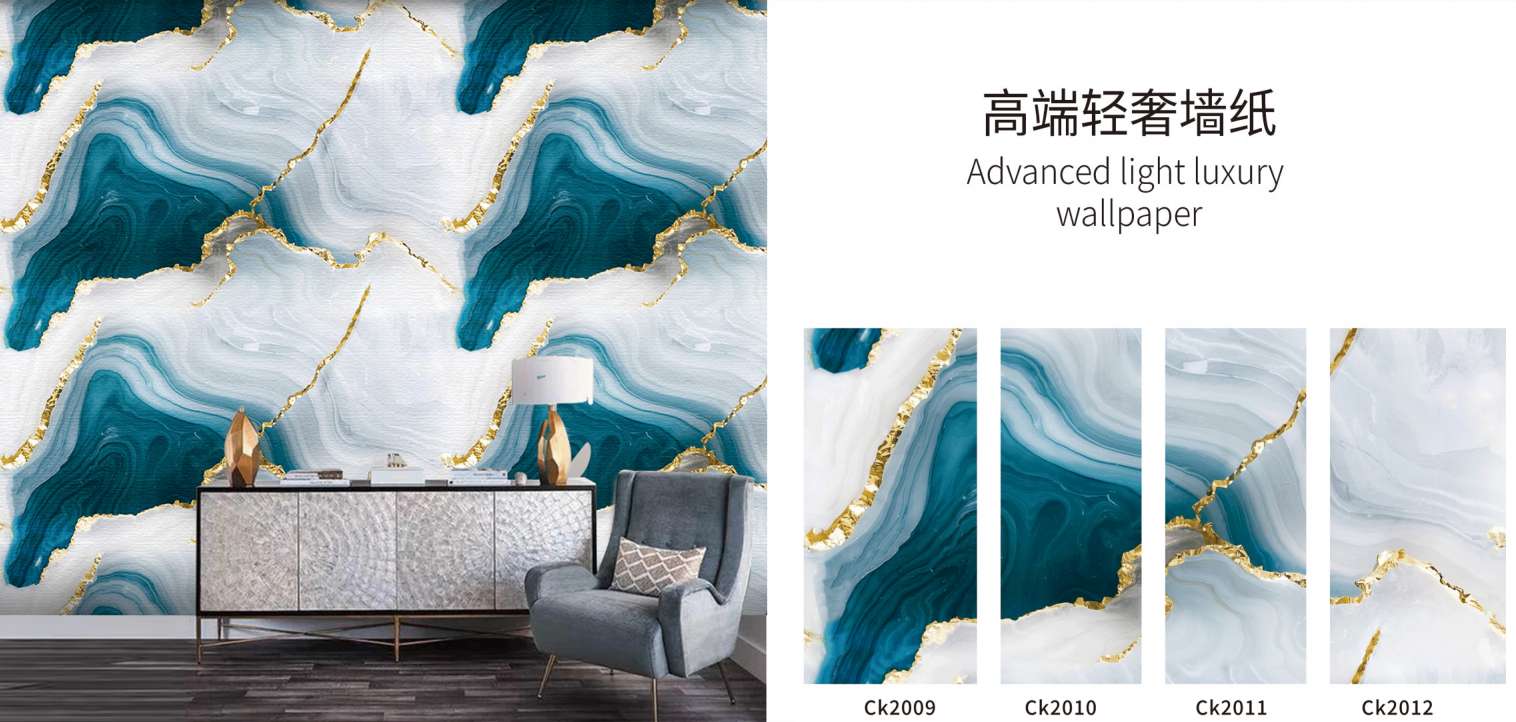 T03-CK2001自粘烫金墙贴客厅卫生间墙面装饰防水防潮高端轻奢墙纸详情图5