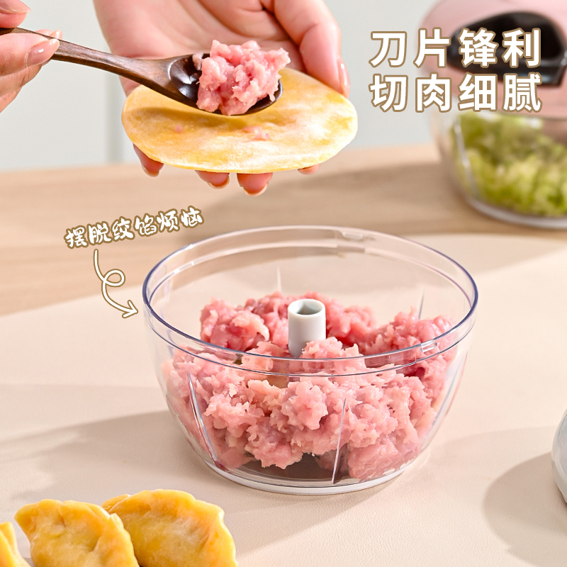 蒜钵/捣蒜器/剥蒜/陶瓷/手动绞肉器产品图