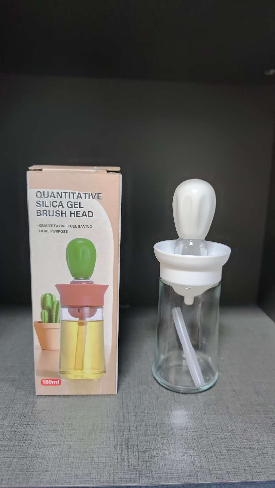 Household glass spray bottle, press-type spray oil pot, kitchen spray oil pot, stainless steel spray bottle, atomized spray oil pot, oil pot seasoning glass oil pot, oil pot seasoning bottle can, kitchen glass bottle undefined
