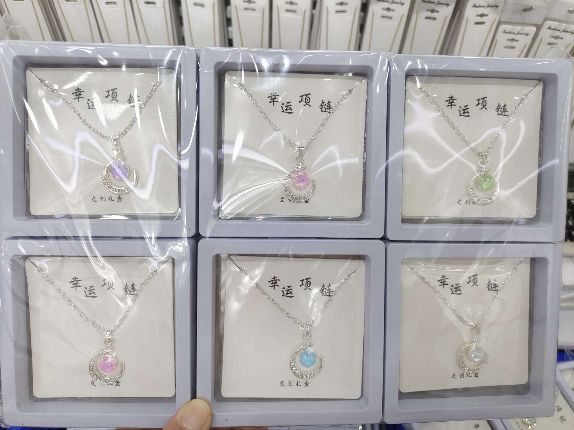 项链银饰锆石吊坠时尚项链女简约百搭饰品礼物锆石项链