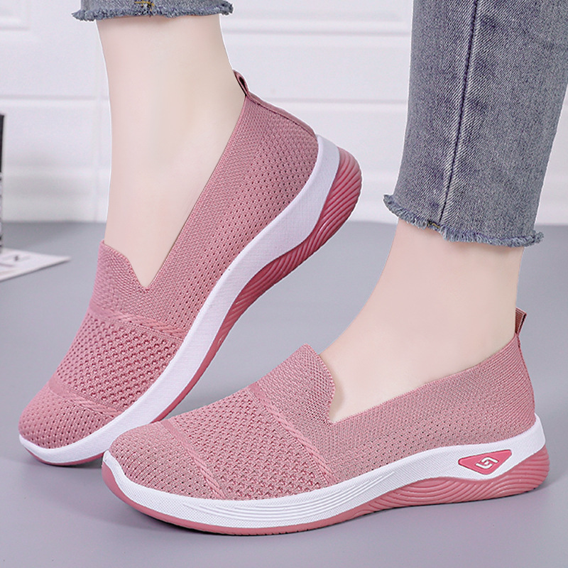 Women's cross-border TEMU women's shoes, old Beijing cloth shoes, middle-aged and elderly mothers' shoes, Feizhi breathable casual shoes full figure