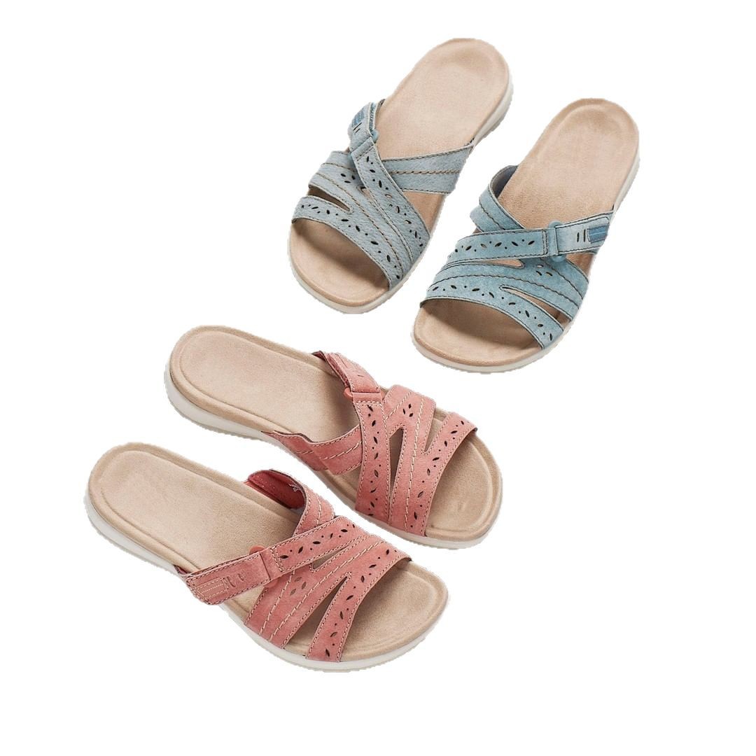 "Big Size Independent Station 2025 New cool slippers for women, European and American thick-soled comfortable carved women's slippers and sandals, Amazon for women. Item Picture