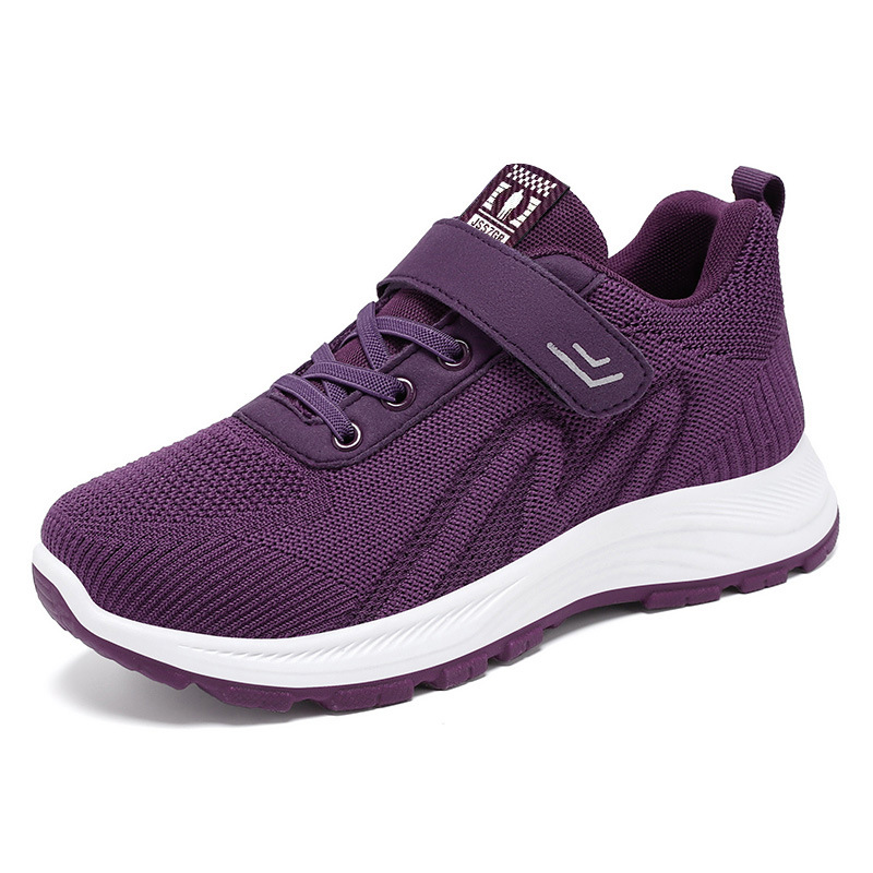 Women's walking shoes, shoes for middle-aged and elderly mothers, Velcro casual shoes, breathable and non-smelly feet, mesh shoes, versatile single shoes Item Picture
