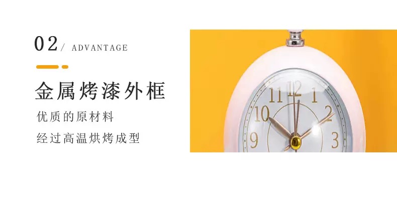 家饰钟表台钟挂钟座钟闹钟煮饭计时器时尚简约静音创意装饰品闹钟挂钟详情图10