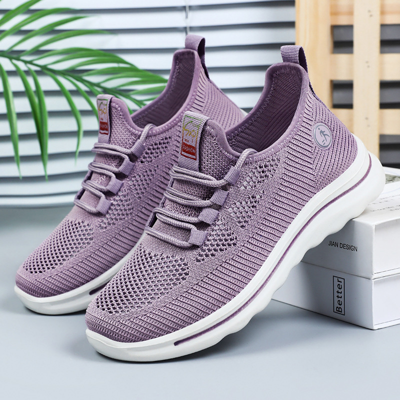 Women's breathable mesh shoes, comfortable walking shoes, soft-soled shoes that don't tiring the feet, casual shoes, versatile and fashionable sports shoes, women's shoes details Picture