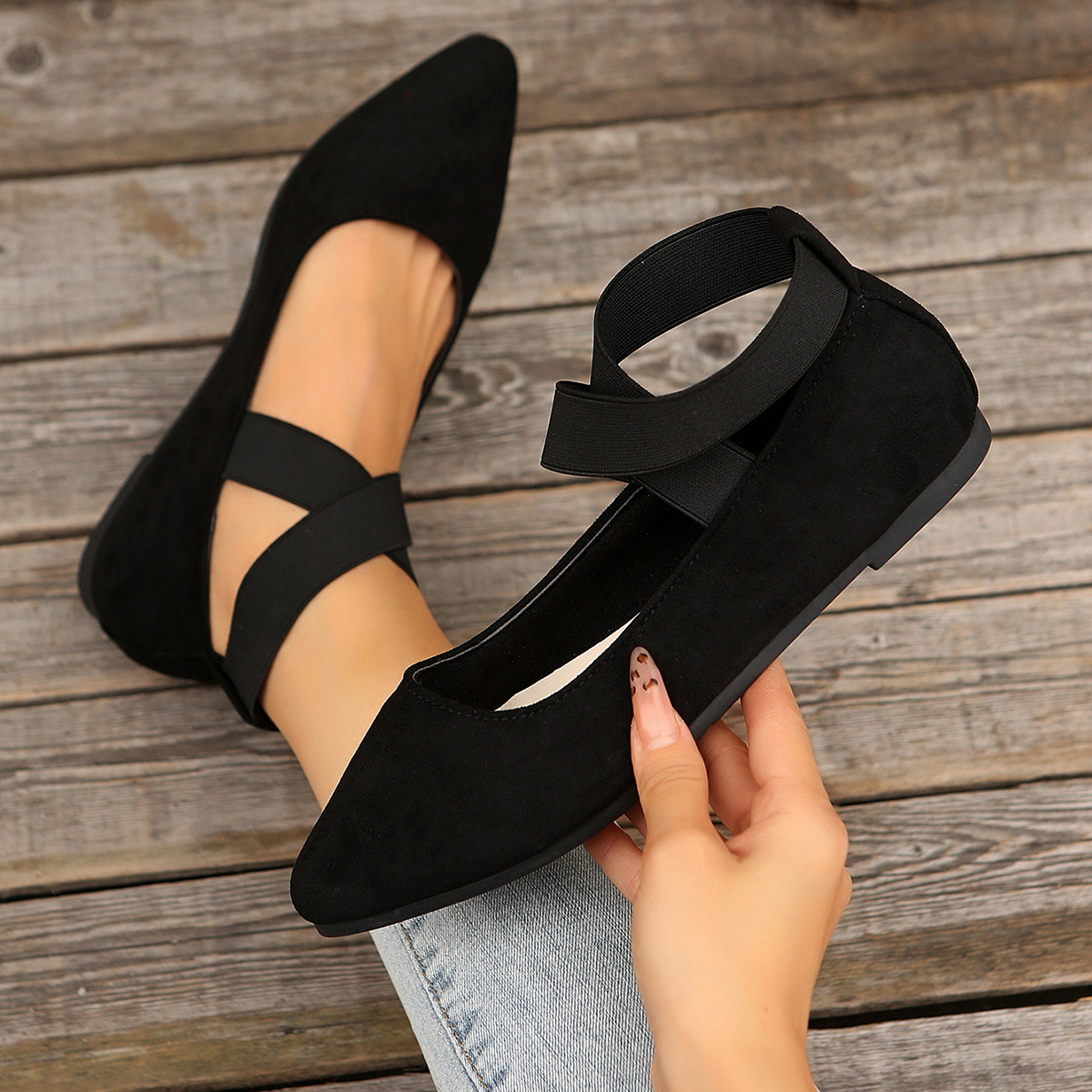 Cross-border foreign trade large-sized casual shoes for women, 2025 summer new style European and American flip-top women's shoes, size 43, independent station Specification drawing