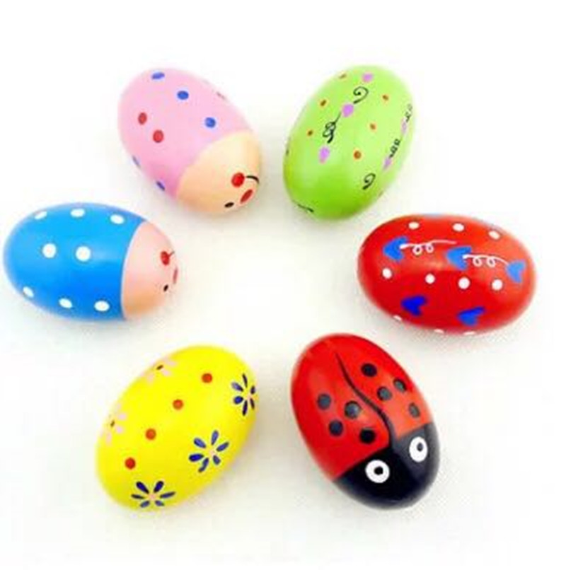 厂家批发奥尔夫打击乐器木质婴幼儿早教彩色木沙蛋沙球幼儿园教具1