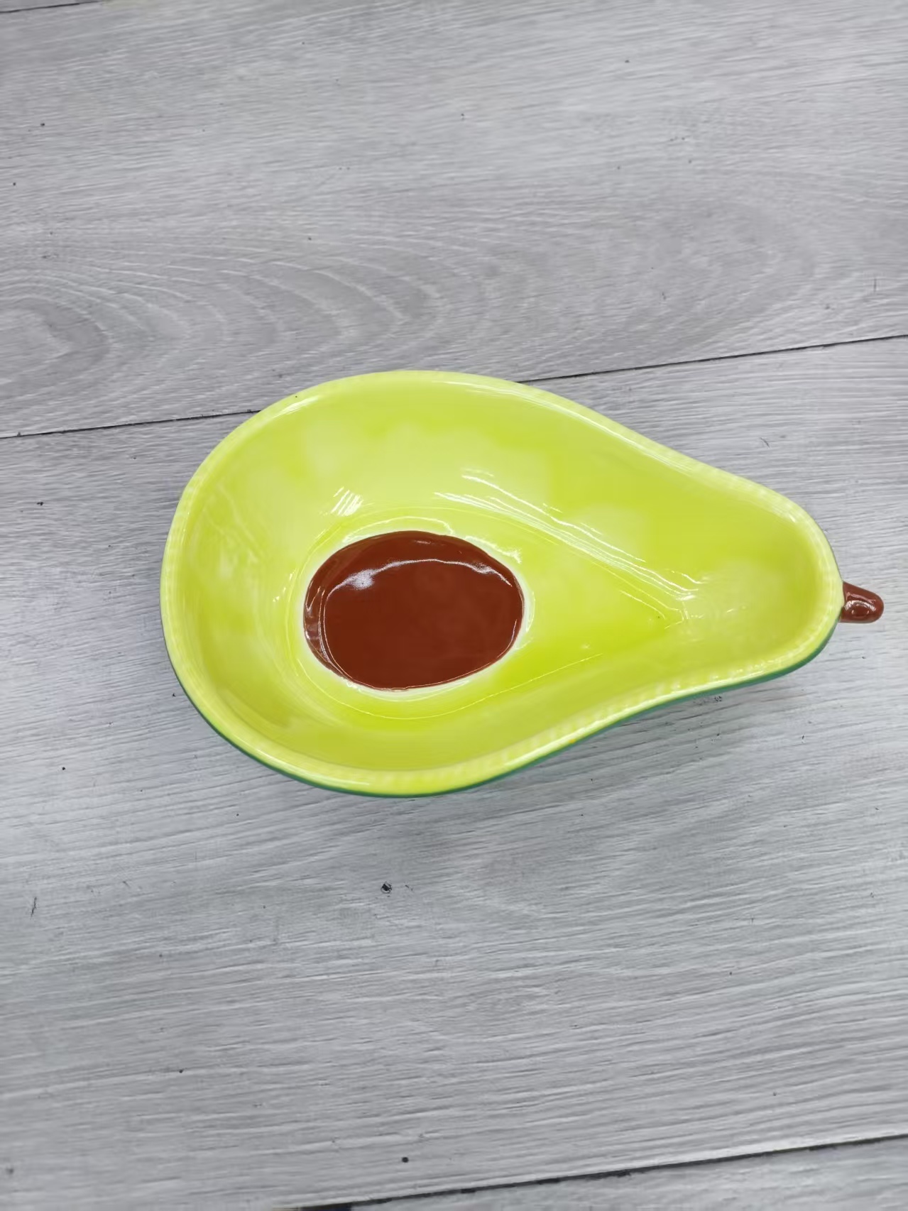 Ceramic avocado plate, ceramic fruit plate, 6-inch ceramic avocado plate Specification image