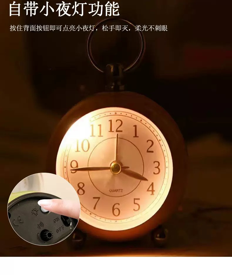 家饰钟表台钟挂钟座钟闹钟煮饭计时器时尚简约静音创意装饰品闹钟挂钟详情图12