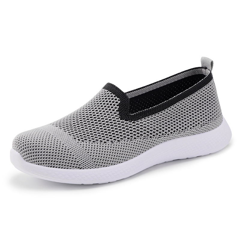 Women's summer shallow-mouthed cross-border women's shoes, single shoes, one-foot mom shoes, casual shoes, soft-soled, not tiring to the feet, flat shoes Item Picture