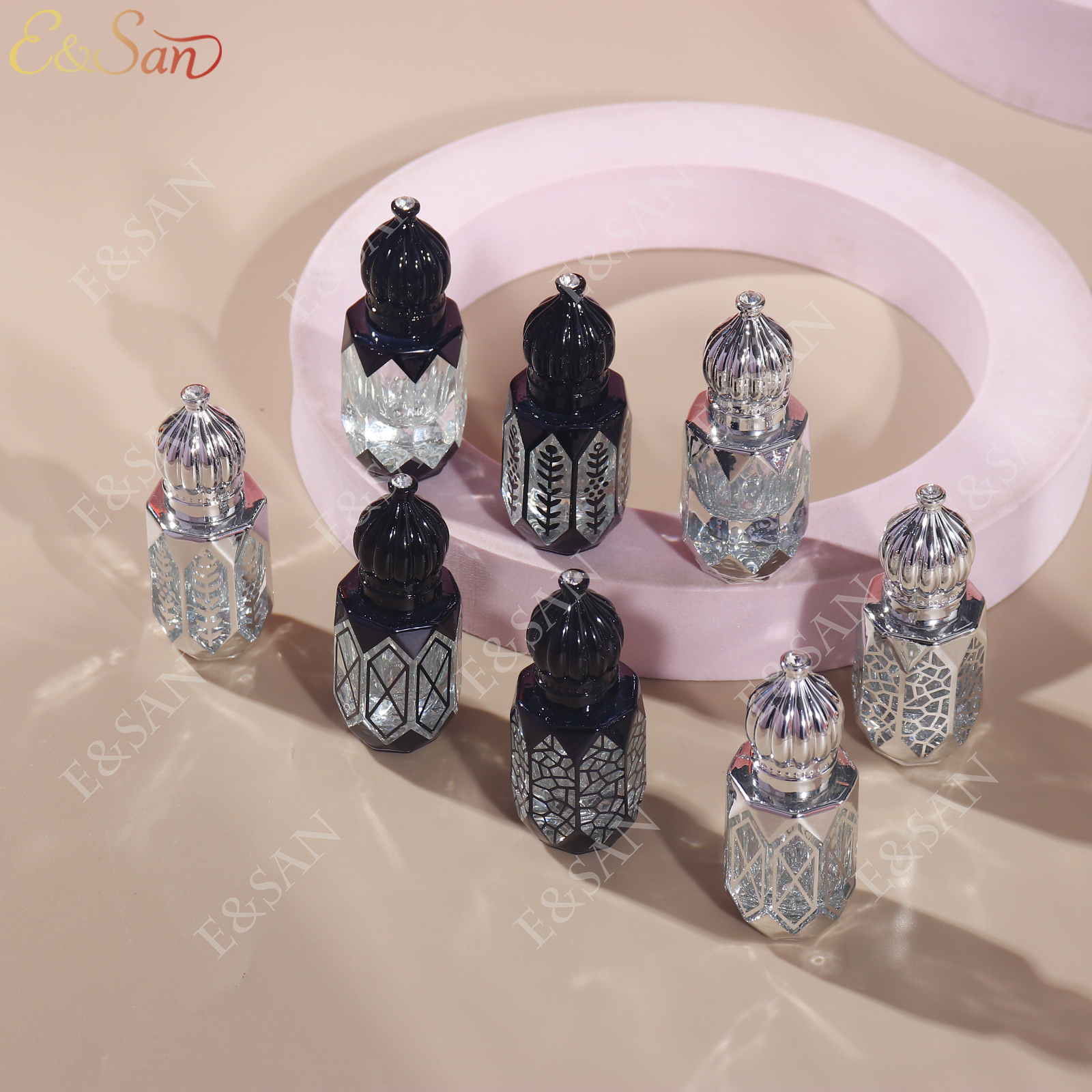 玻璃瓶/香水盖/带塞玻璃瓶/玻璃杯杯子/diy塑料许愿空瓶产品图