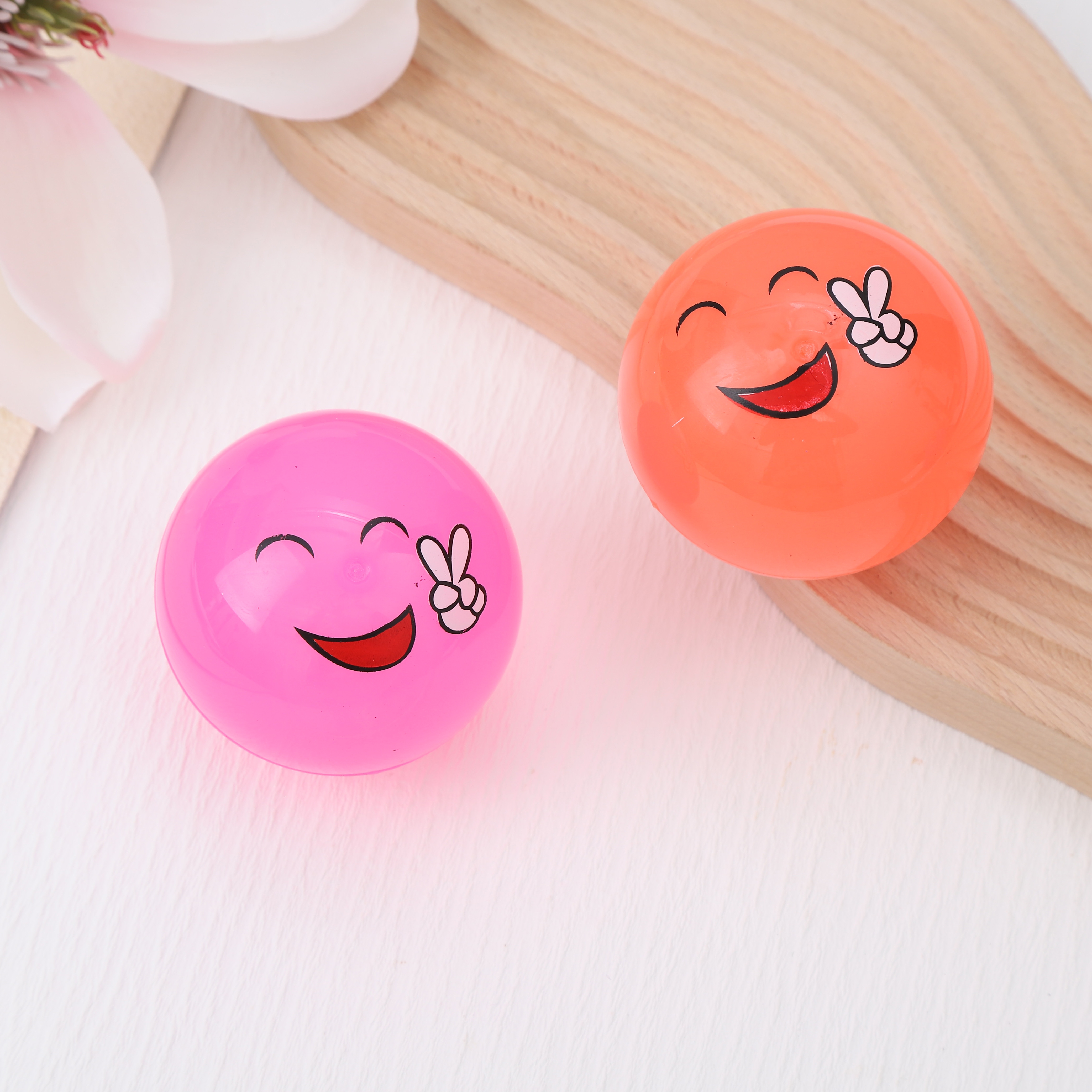 黄色卡通表情包球儿童节玩具加厚乳胶气球批发